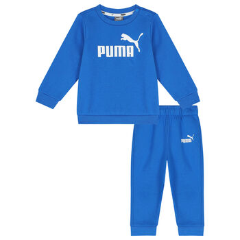 Younger Boys Blue Logo Tracksuit