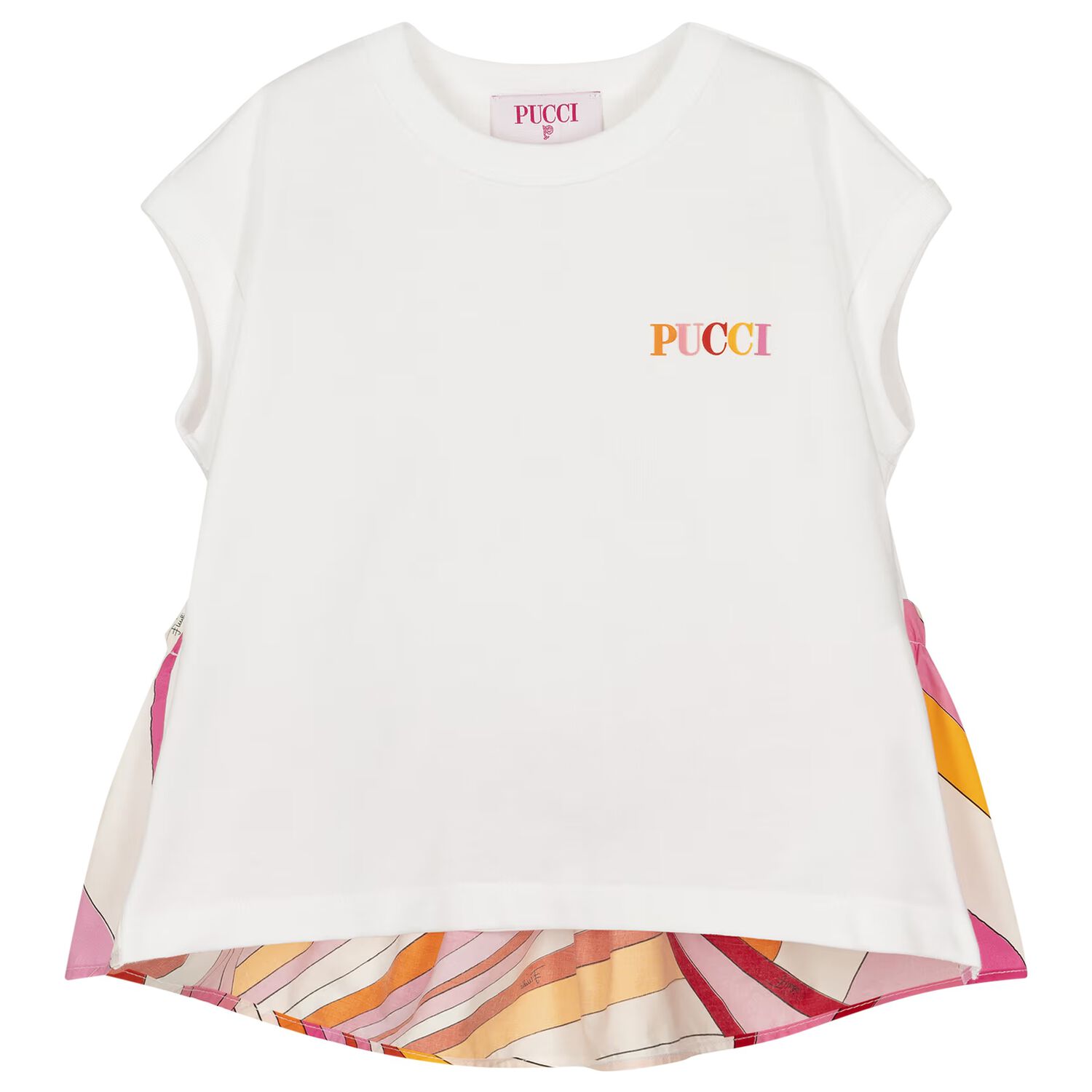 تيشيرت بنات بشعار إيرايد باللون الأبيض, 1, hi-res