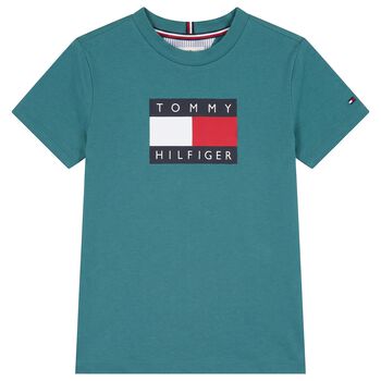 Boys Green Logo T-Shirt