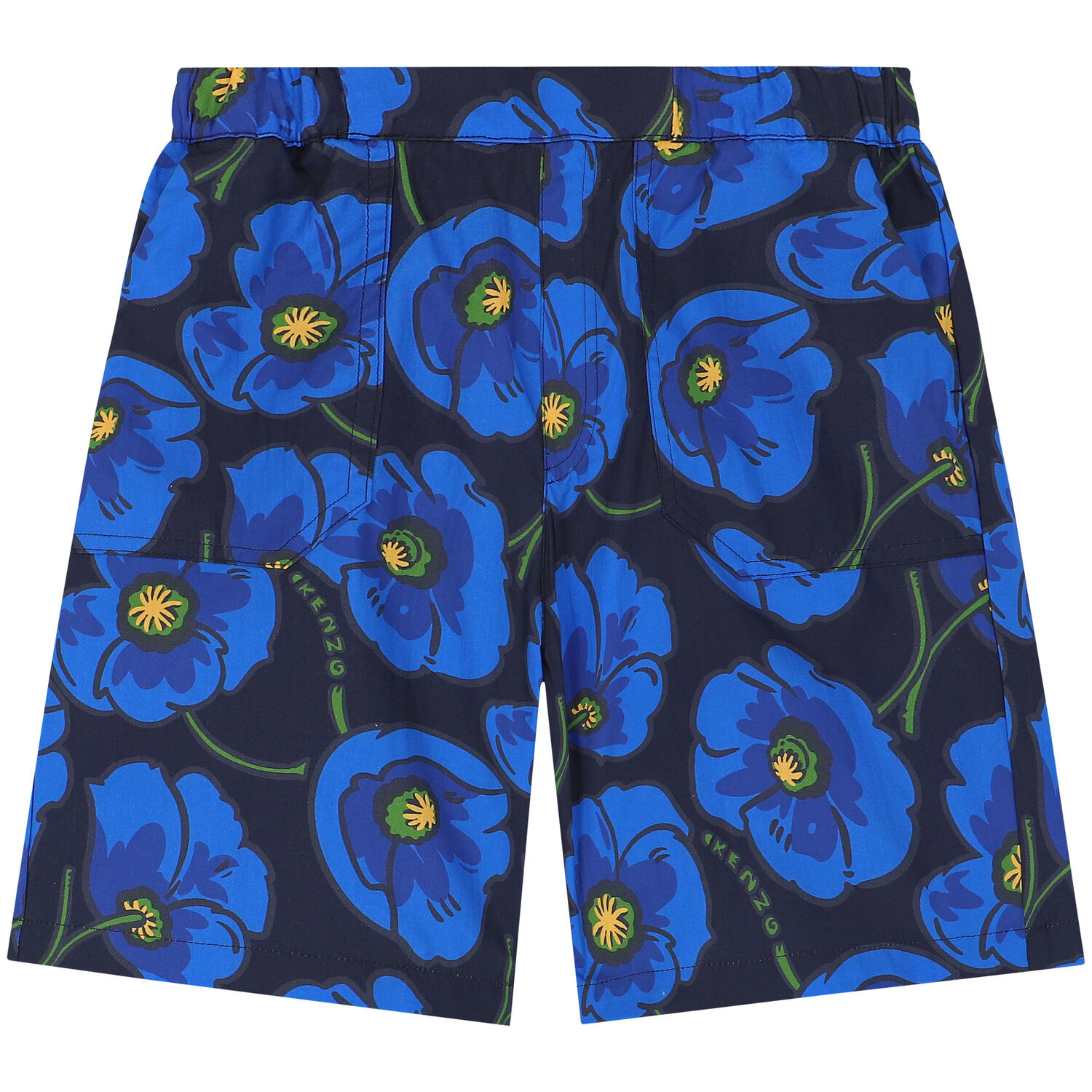 Boys Blue Poppy Poplin Shorts, 1, hi-res image number null