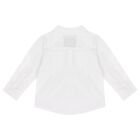 طقم شورت بشعار باللون أبيض وأزرق للأولاد , 1, hi-res