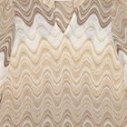 Girls Beige & Gold Striped Kaftan, 1, hi-res