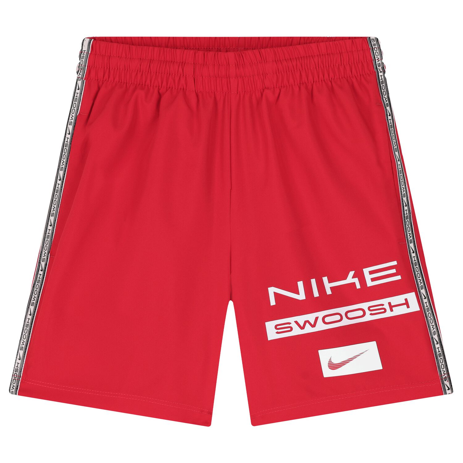 Boys Red Logo Shorts, 3, hi-res