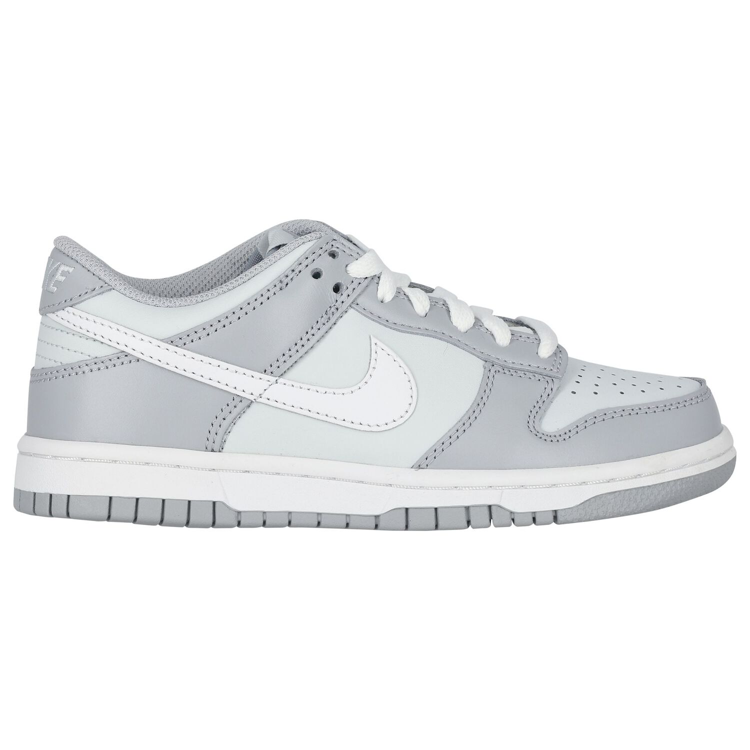 Grey & White Dunk Low Trainers, 1, hi-res