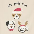 Younger Boys Beige Dogs Sweatshirt, 1, hi-res