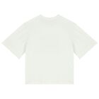 تيشيرت بنات بالشعار باللون العاجى, 1, hi-res