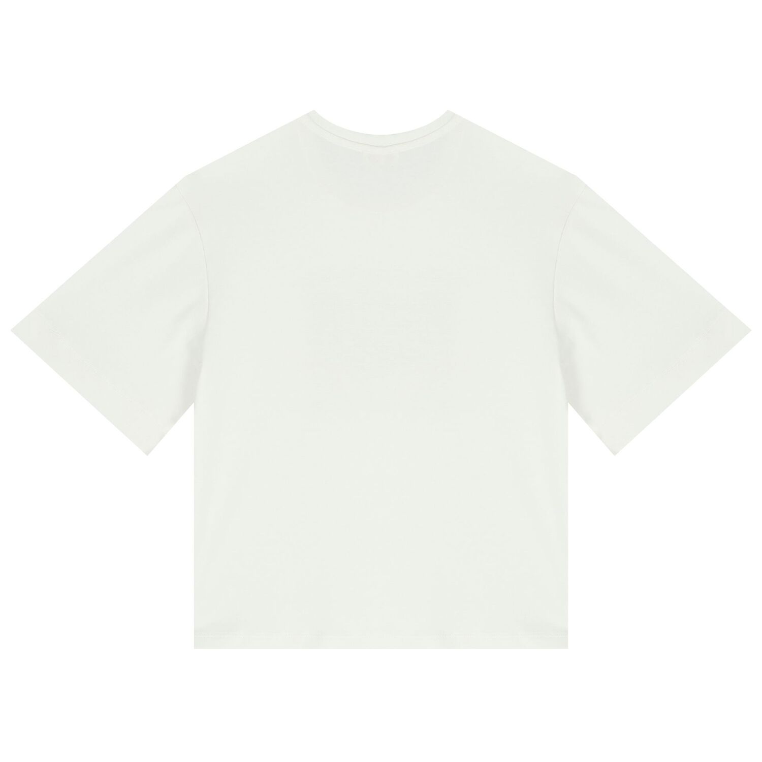 تيشيرت بنات بالشعار باللون العاجى, 1, hi-res