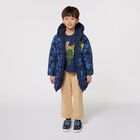 Boys Beige Logo Trousers, 1, hi-res