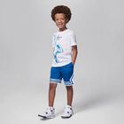 Boys Blue & White Jordan Logo Shorts, 1, hi-res