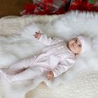 Baby Girls Pink Cotton Babygrow Set, 1, hi-res