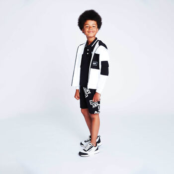 Black & White Logo Shorts