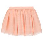 Girls Pink Tulle Skirt, 2, hi-res