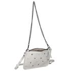 Girls Silver Studded Handbag, 1, hi-res