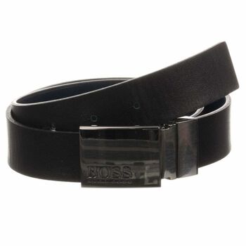 Boys Black & Navy Reversible Belt