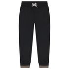 Boys Black Joggers, 1, hi-res