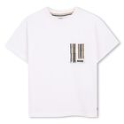 Boys Mini Me White Logo T-Shirt, 1, hi-res