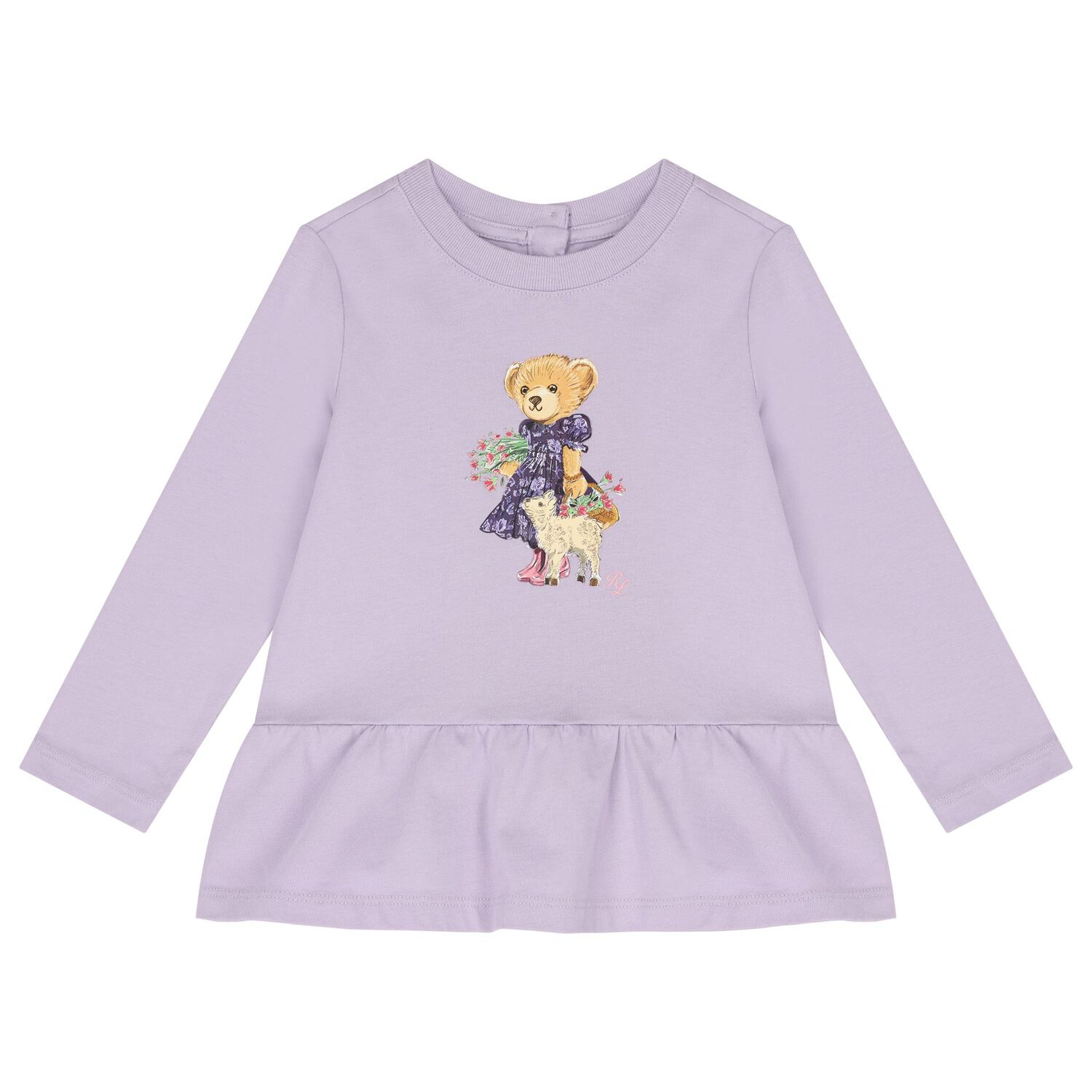 Baby Girls Purple & Ivory Logo Leggings Set, 1, hi-res