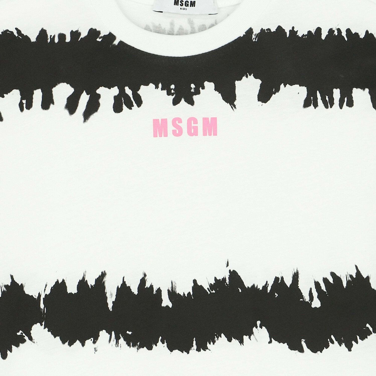 فستان تيشيرت بالشعار باللون الابيض للبنات, 1, hi-res