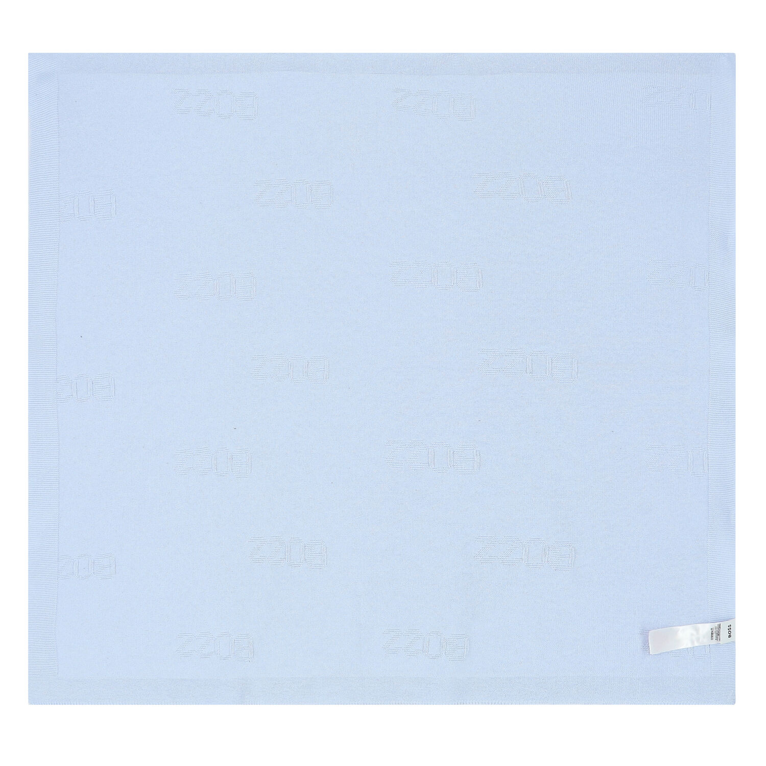 بطانية محبوكة بالشعار باللون الازرق للاولاد, 3, hi-res