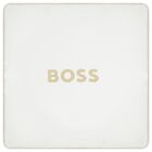 White & Beige Striped Logo Baby Blanket , 1, hi-res