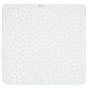 Baby Boys Ivory & Blue Fawn Blanket