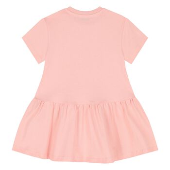 Younger Girls Pink Logo Dress