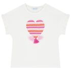 Girls White & Pink Zigzag Leggings Set, 2, hi-res