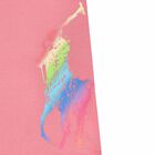 Girls Pink Logo Dress, 1, hi-res