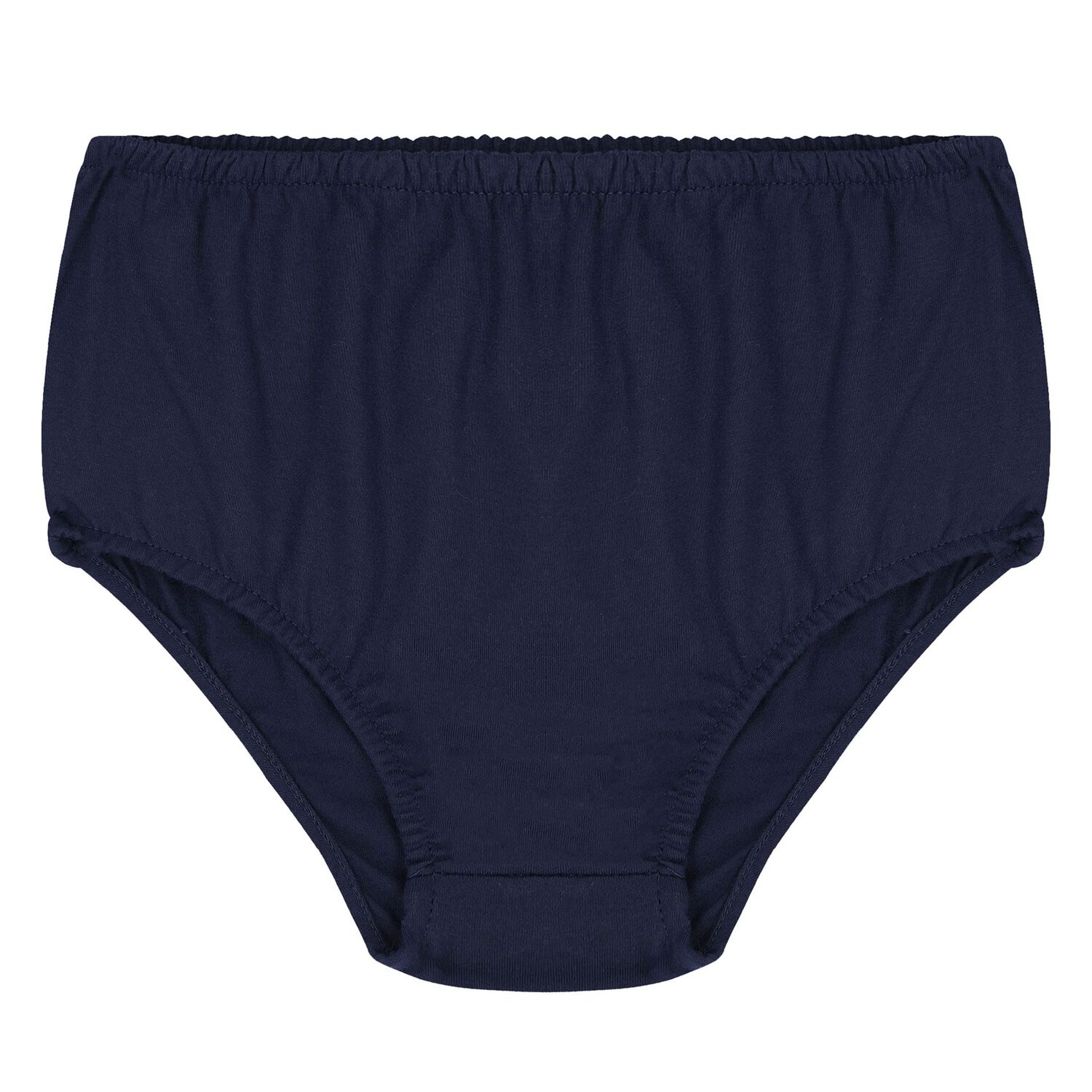 طقم فستان بنات بالشعار باللون الكحلي للأطفال, 1, hi-res