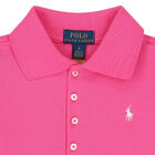 Girls Pink Logo Polo Dress, 1, hi-res