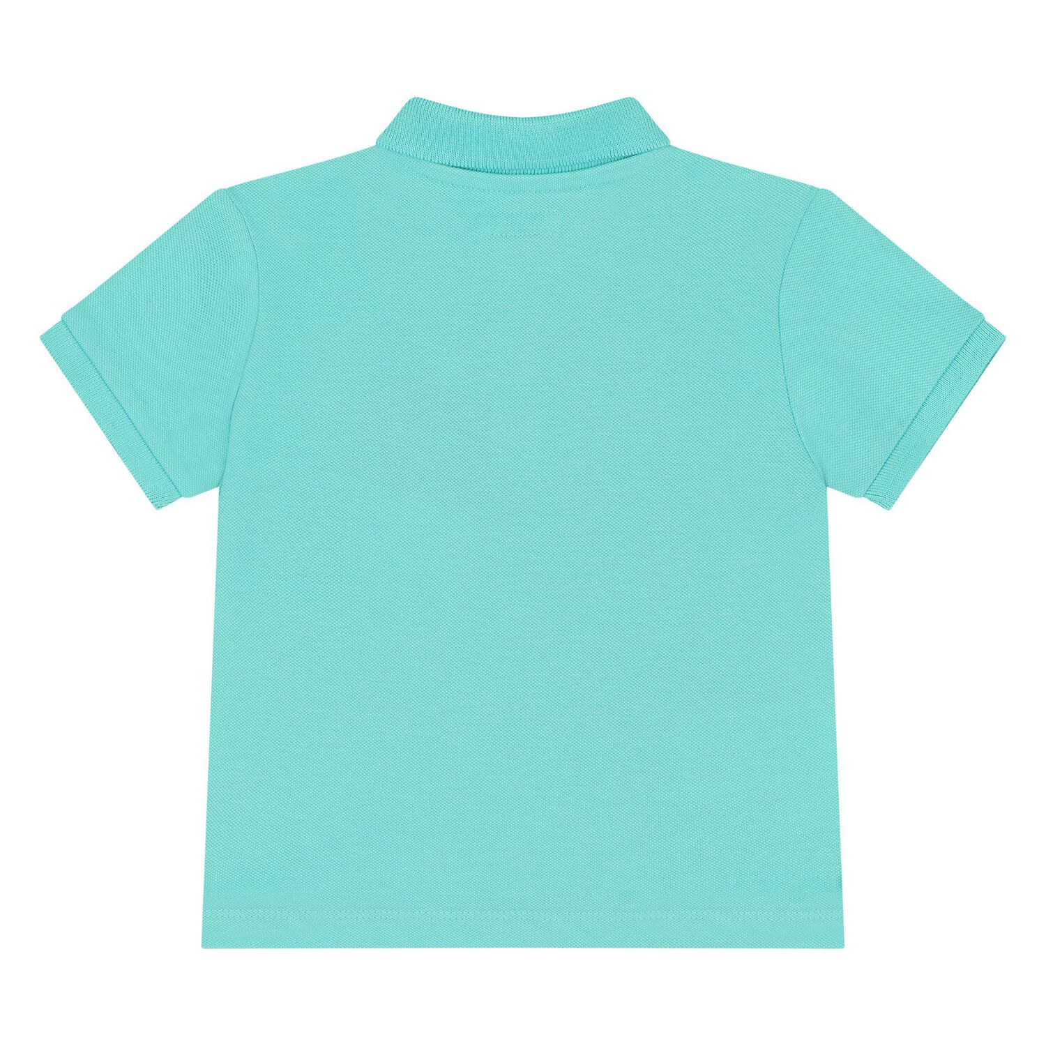 Younger Boys Aqua Logo Polo Shirt, 1, hi-res image number null