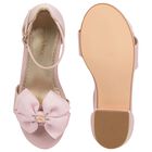 Girls Pink Bow Sandals, 2, hi-res