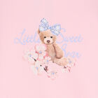 Girls Pink Teddy Bear Dress, 1, hi-res
