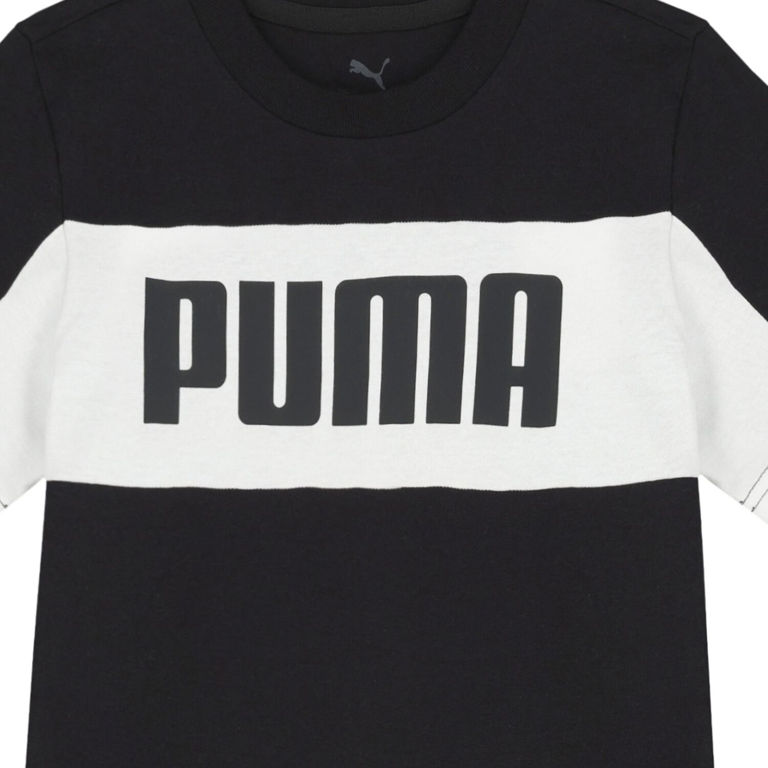 تيشيرت اولاد بالشعار باللون الاسود , 1, hi-res