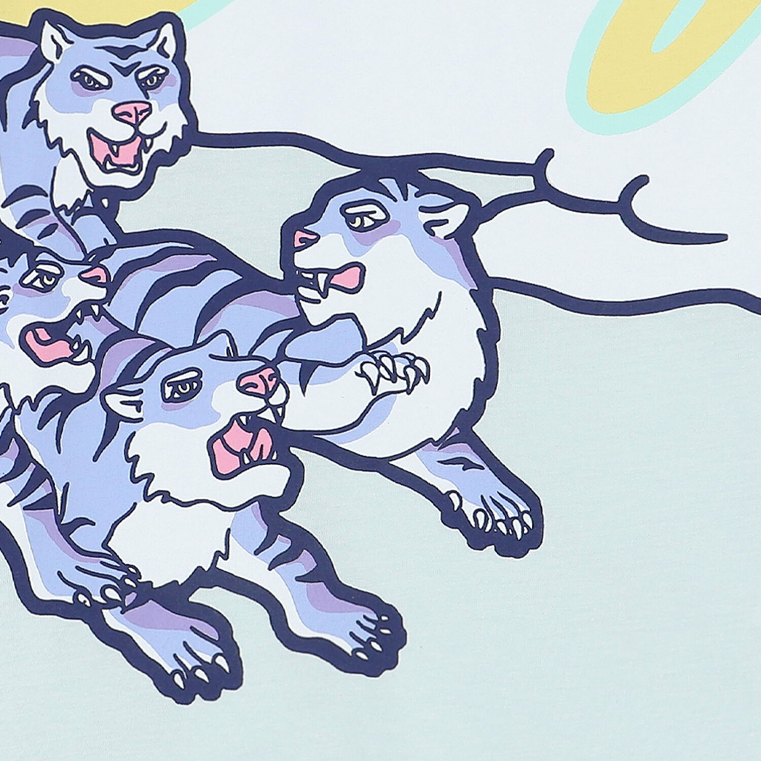 تيشيرت بشعار النمر باللون الازرق للاولاد, 1, hi-res