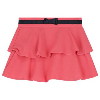 Girls Pink Flared Skirt