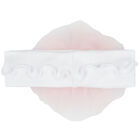 طوق شعر بالوردة باللون الابيض و الوردي للبنات , 1, hi-res