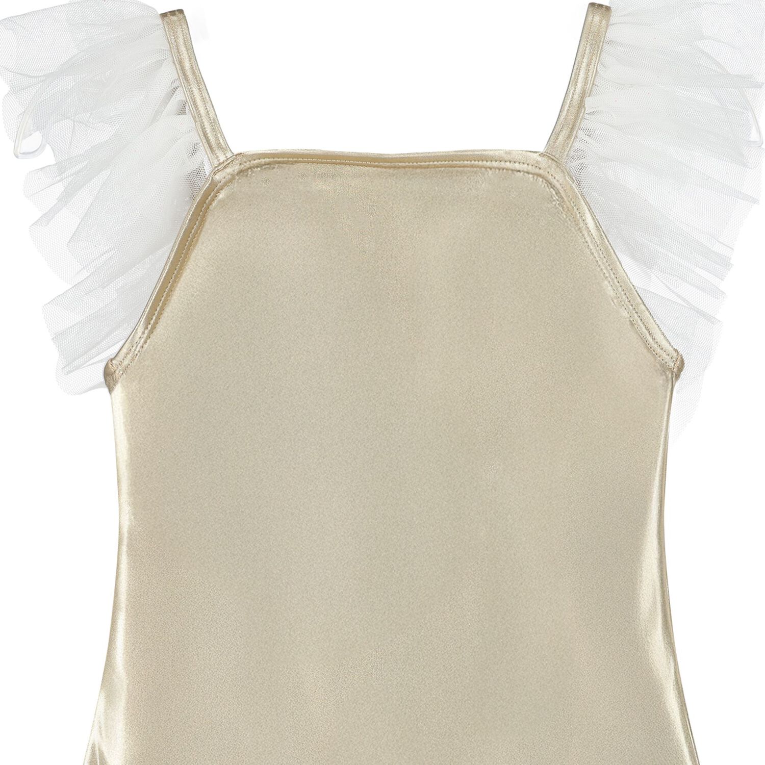 Girls Gold Tulle Swimsuit, 1, hi-res image number null