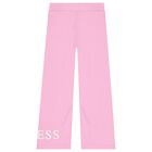 Girls Pink Logo Trousers, 1, hi-res