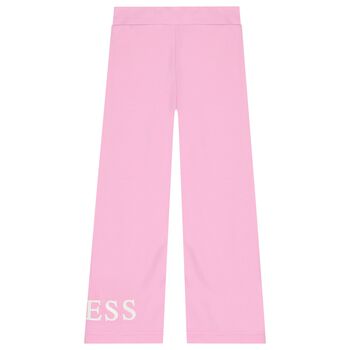 Girls Pink Logo Trousers