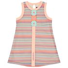 Girls Pink Striped Dress, 1, hi-res