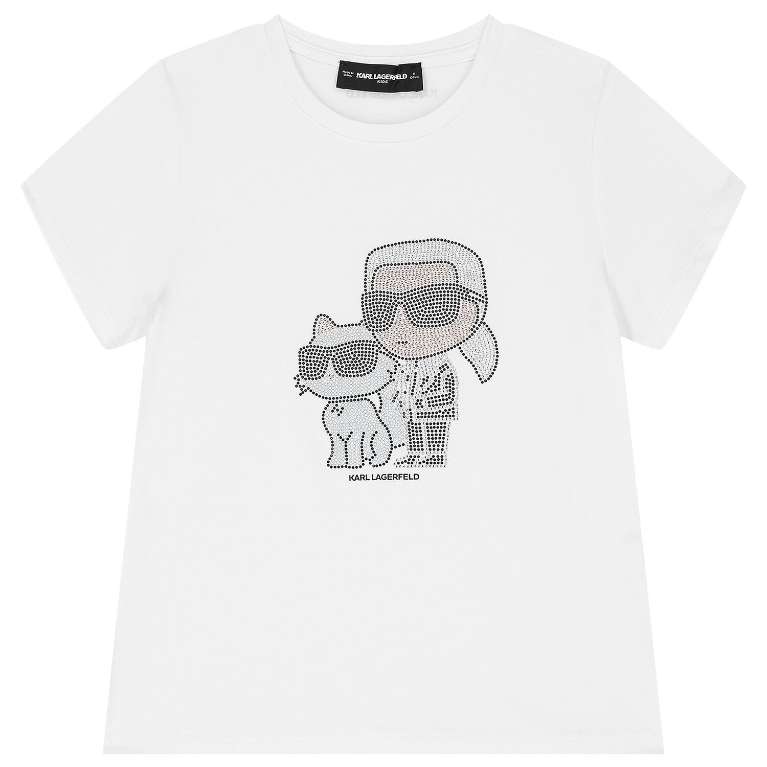 Girls White Ikonik Logo T-Shirt, 2, hi-res