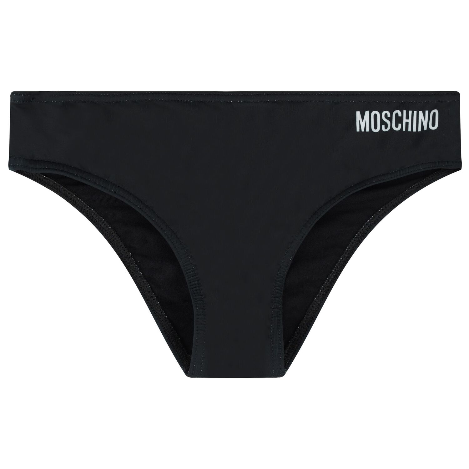 Girls Black Teddy Bear Logo Bikini, 2, hi-res image number null