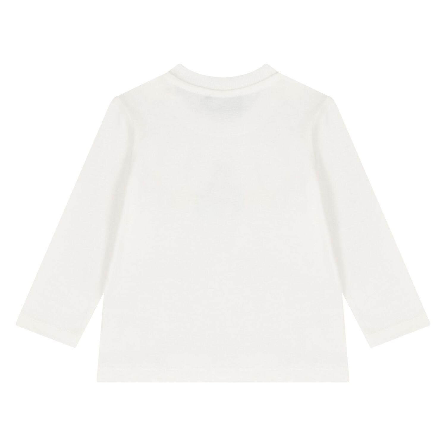 Younger Ivory Teddy Bear Logo Long Sleeve Top, 1, hi-res image number null