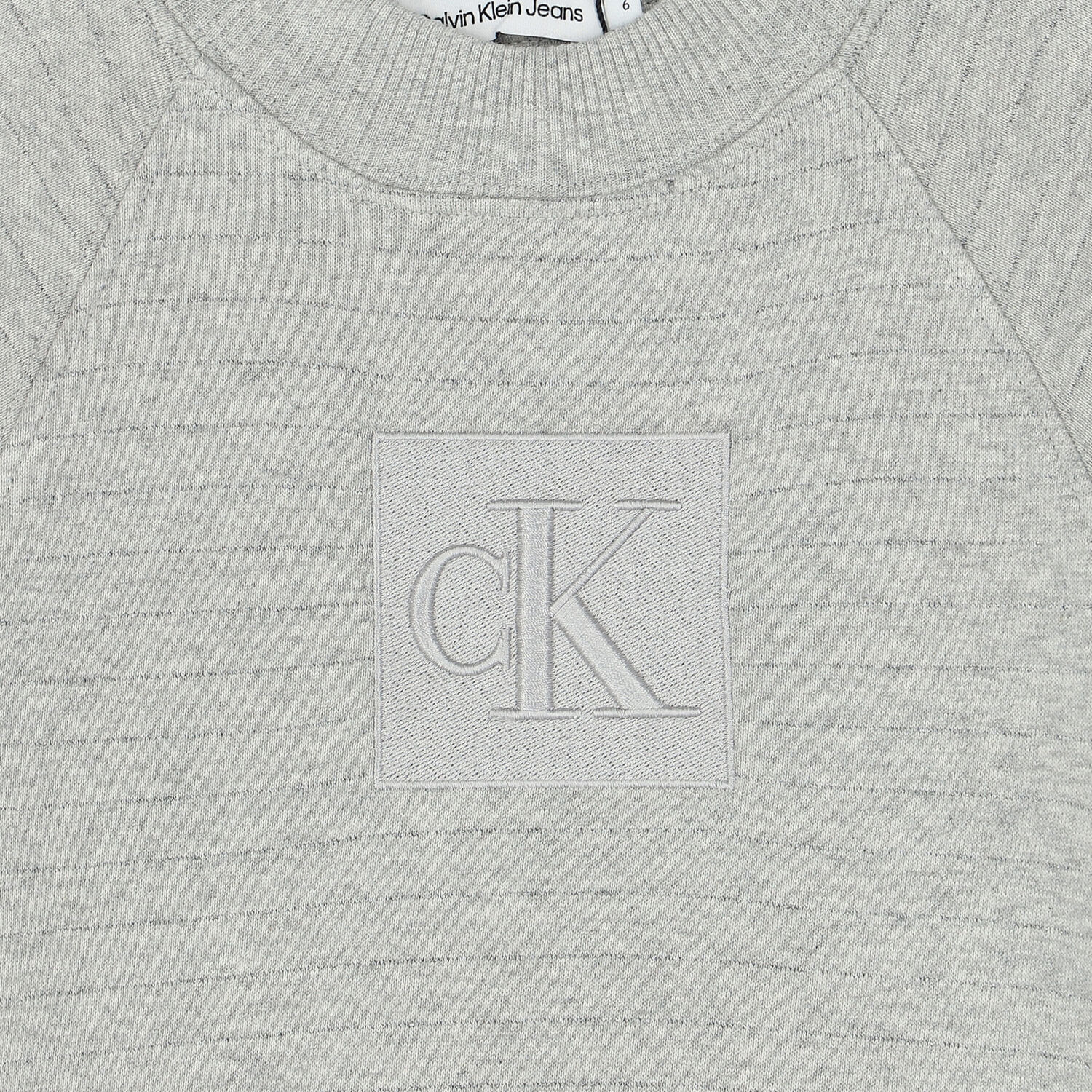 Girls Grey Logo Dress, 1, hi-res