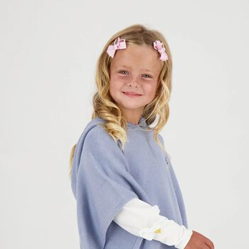 مشبك شعر بفيونكة باللون الوردى (قطعتين)