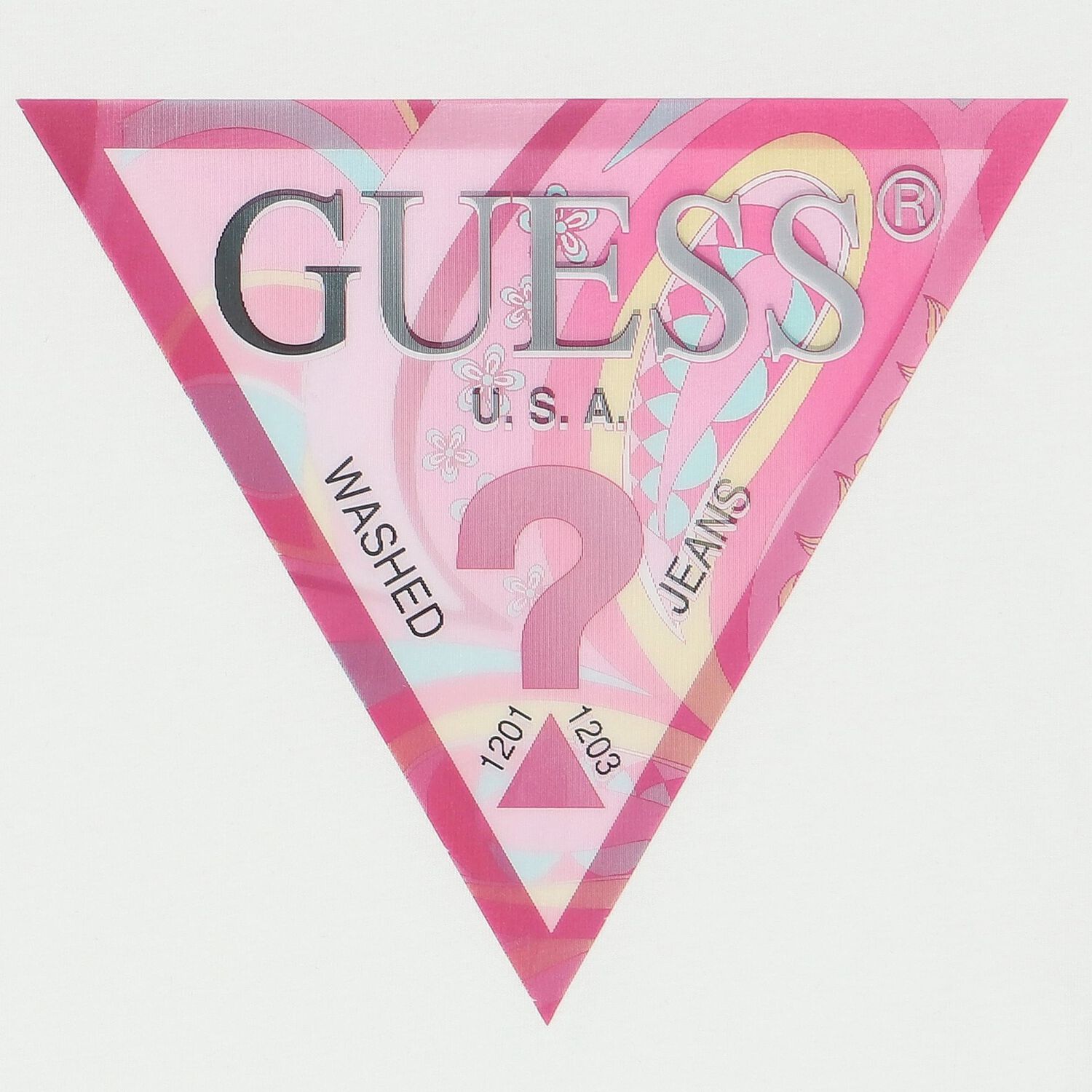 تيشيرت بنات بالشعار باللون الأبيض, 1, hi-res