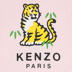 Girls Pink Tiger Logo T-Shirt, 1, hi-res