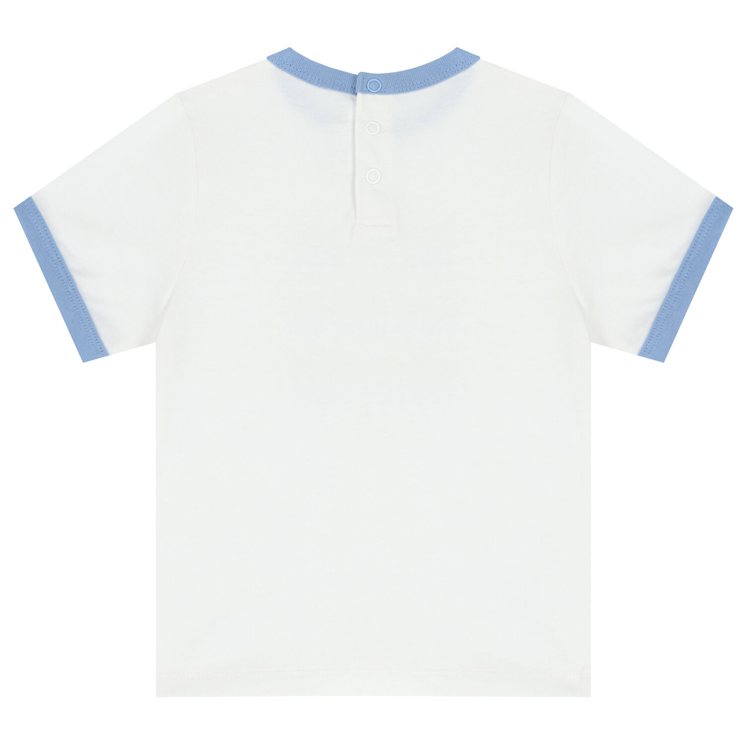 تيشيرت أولاد بالشعار باللون الابيض, 1, hi-res