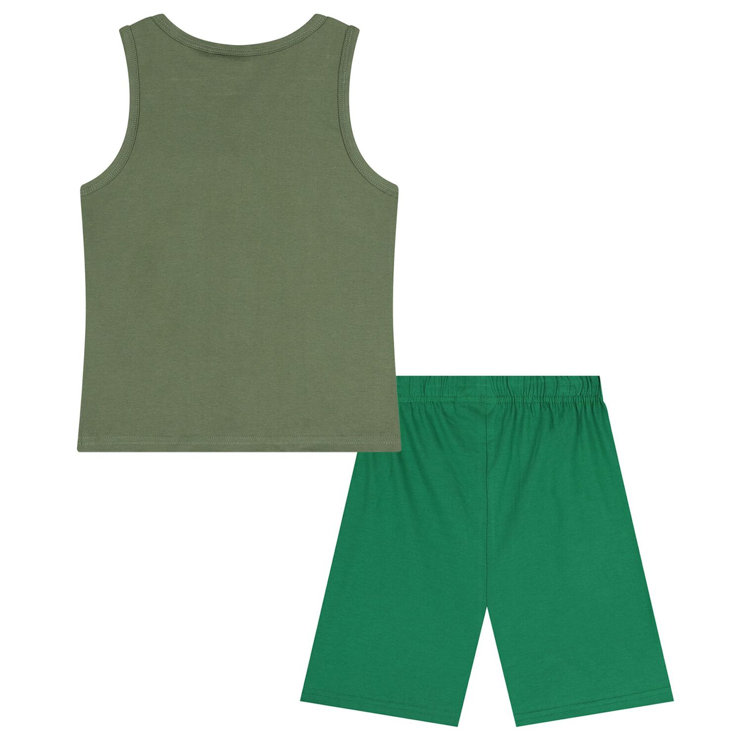 Boys Green Avengers Shorts Set, 1, hi-res